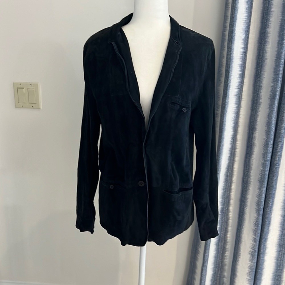 Jakett…etc. Blue Suede Blazer